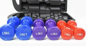 Neoprene Coated Dumbbells Set Kit - Packed Case
