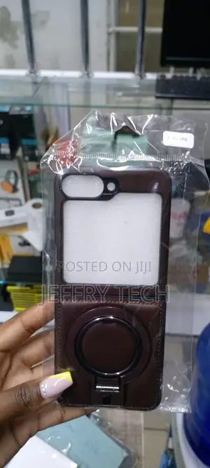 Galaxyzflip 6 Case Magsafe Case, With Ring Stand Pu Leather