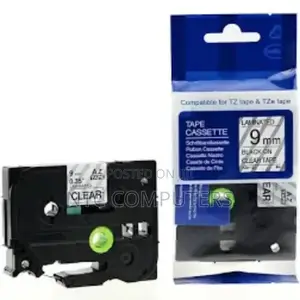 Brother Laminated 9mm TZC-S121 Black on Clear Label Catrid