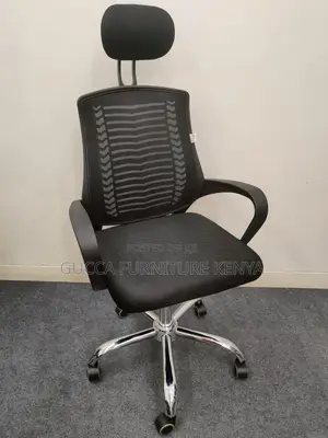 Office Chairs: Modern High Mesh Office Chair With Headrest