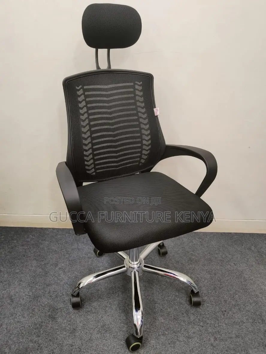 Office Chairs: Modern High Mesh Office Chair With Headrest