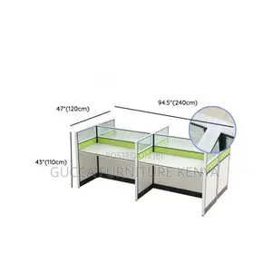 Workstations: Office 4-Seater Assembled Modular Workstation