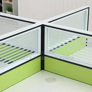 Workstations: Office 4-Seater Assembled Modular Workstation