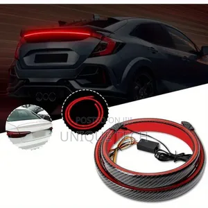 Led Carbon Fiber Car Spoiler – Sporty Look High Visibility
