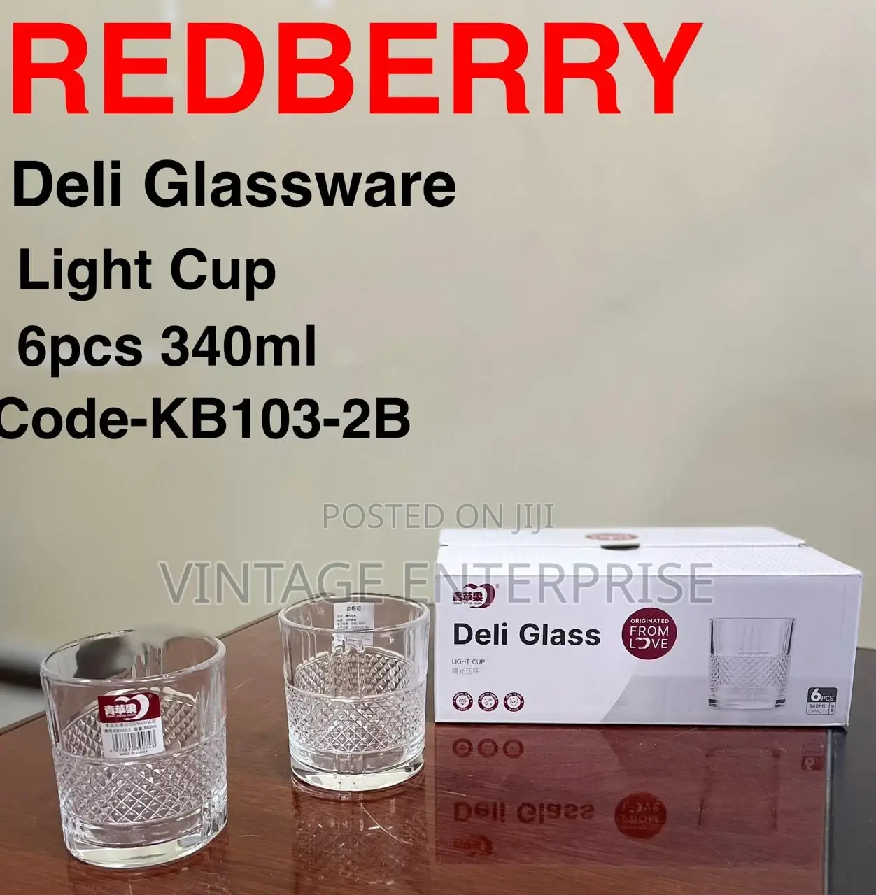 Deli Glassware 6pcs