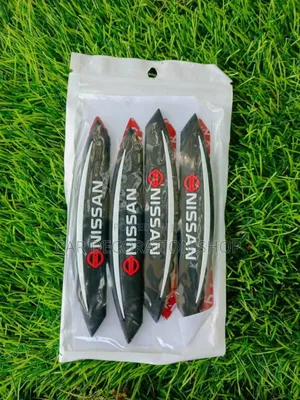 4pc Black Door Guard With Nissan Logo
