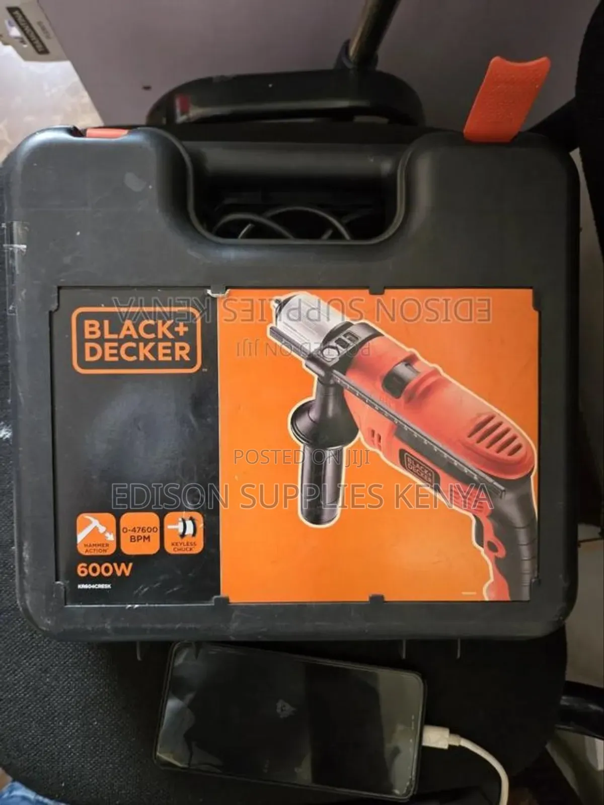 Black Decker Hammer Drill 600w Keyless Automatic Chuck 13mm