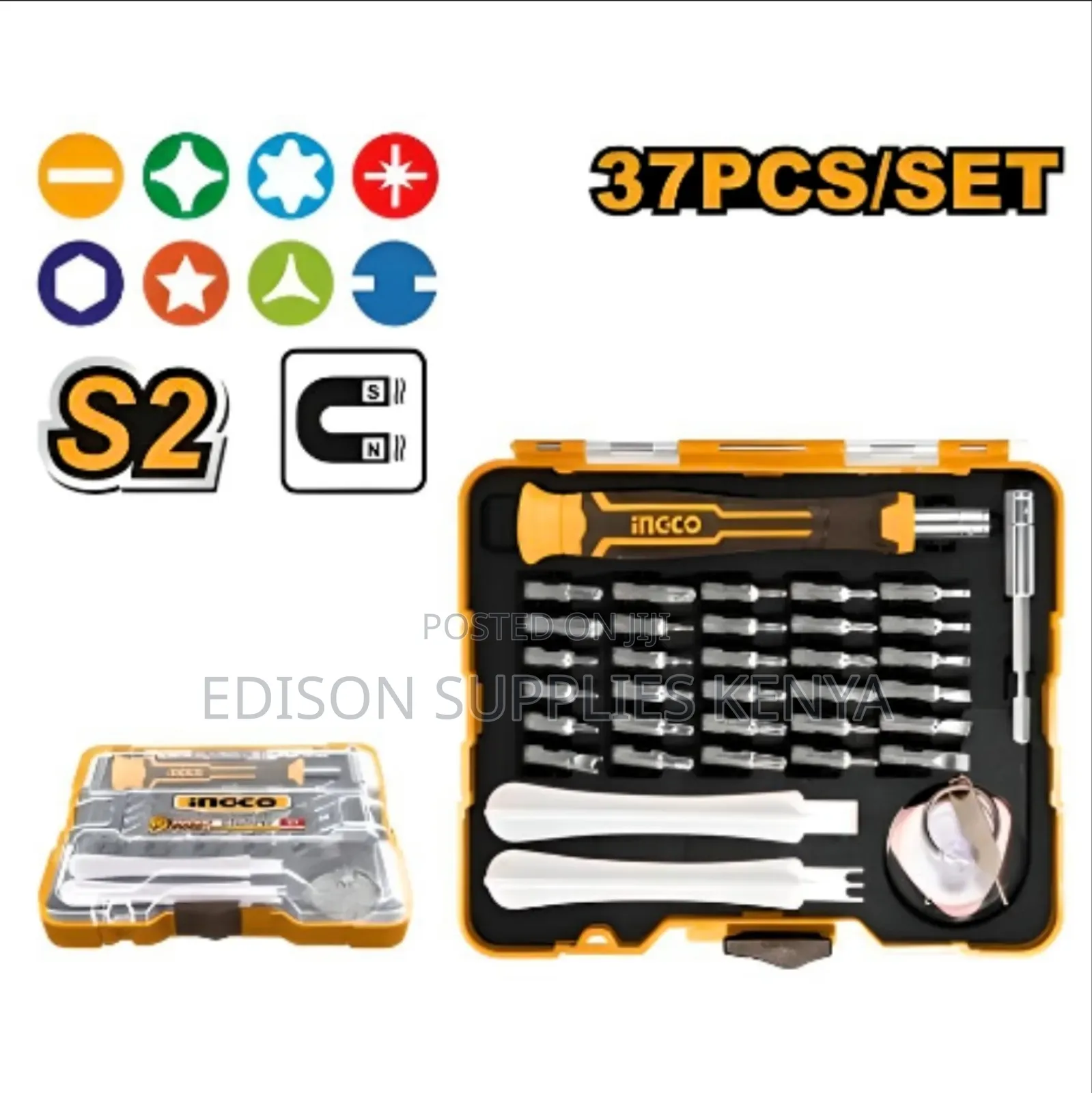 Screwdrivers Ingco 37 PCS Precision Screwdriver Set