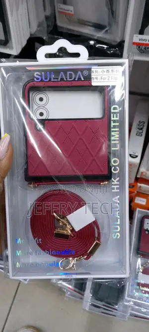 Galaxy Z Flip 4 Case With Card Holder Strap Lanyard