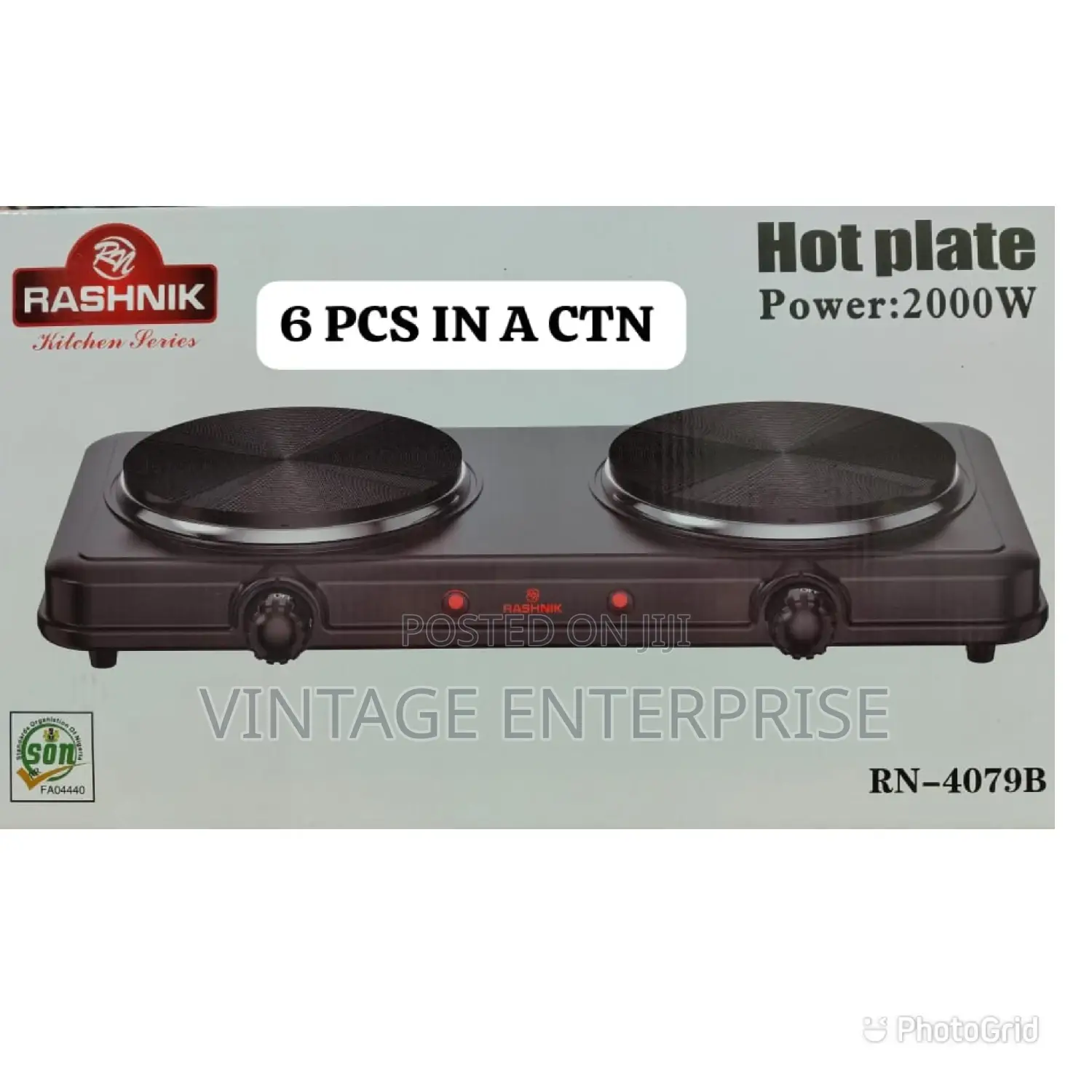 Rashnik Double Electric Hot Plate Cooker
