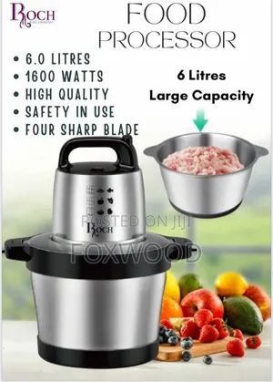 Chopper 1600 Watts, Stainless Steel, 6 Litres