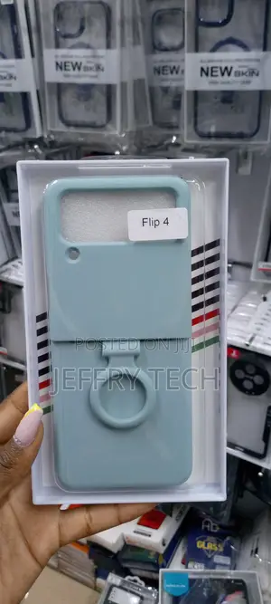 Samsung Galaxy Z Flip 4 Case Silicone Cover With Ring