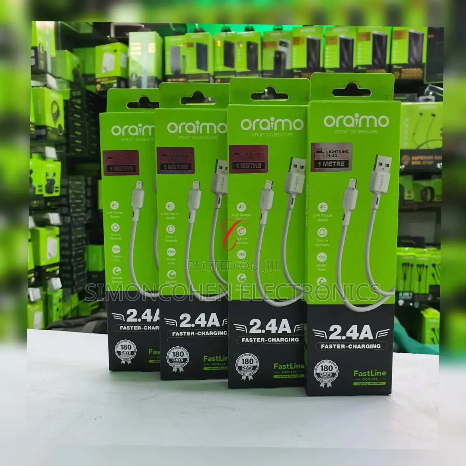 Oraimo iPhone/Lightning Ocd-L53 2.4a Fast Charging Cables