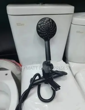 Black Bathtub Mixer With Shower Arm