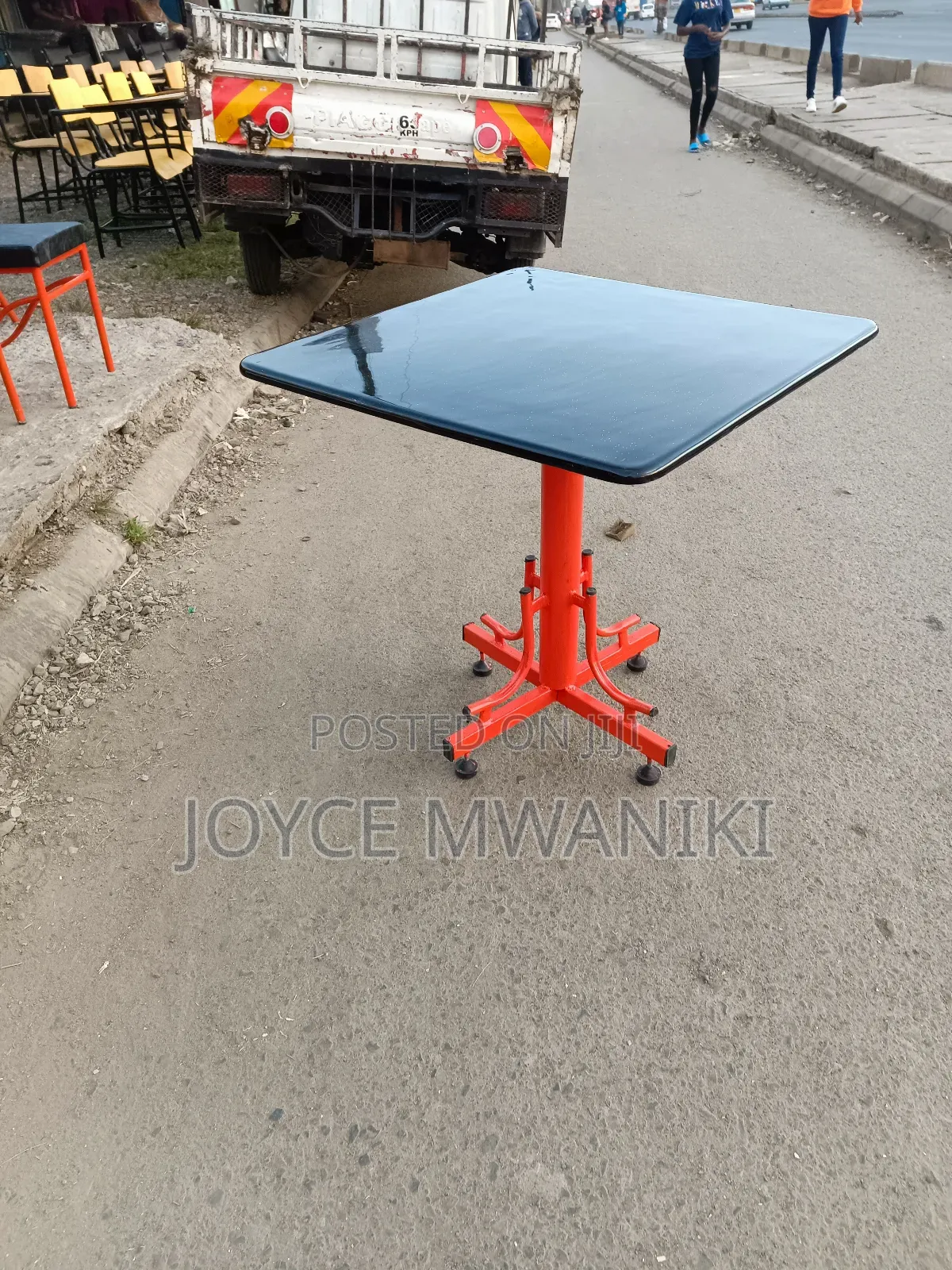 Restaurant or Hotel Marble Table, Black 
