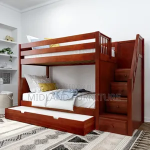 Mahogany Tripple Decker Bunk Bed