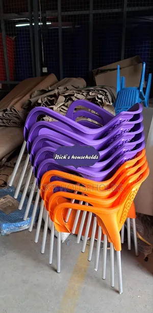 Orange,Purples Premium Plastic Chairs With Armrest