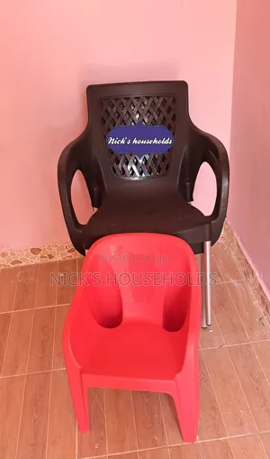 1 Adult Plastic Chair and 1 Kids Plastic Chair