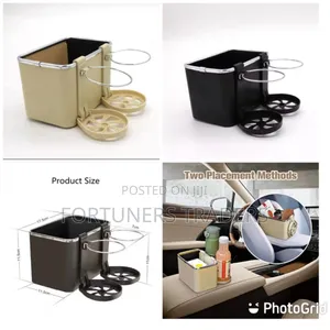 *Car Arm Rest Organizer ( Box, Phone Slot, 2 Bottle Holder)