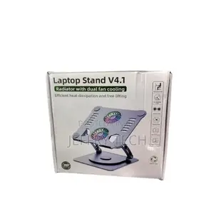 Rotating Laptop Stand V4.1 With Dual Cooling Fan