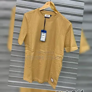 Beige Short Sleeved Men's T-Shirts