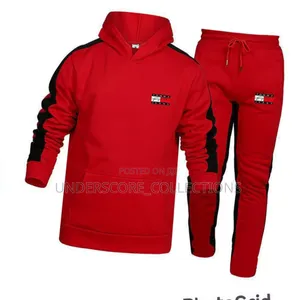 Red Tommy Hilfiger Men's Track Suits