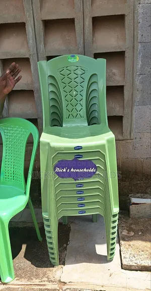 Jungle Green Armless Plastic Chairs