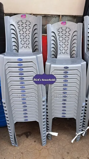Silver Armless Plastic Chairs