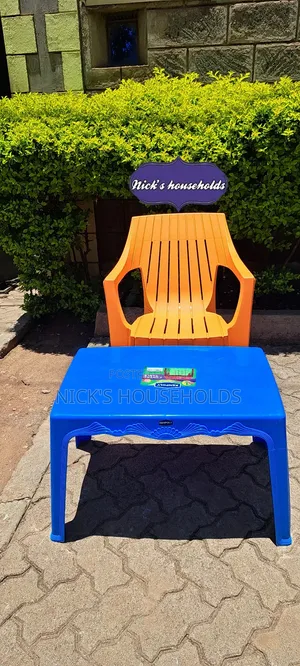 Plastic Chair With Study Plastic Table Set