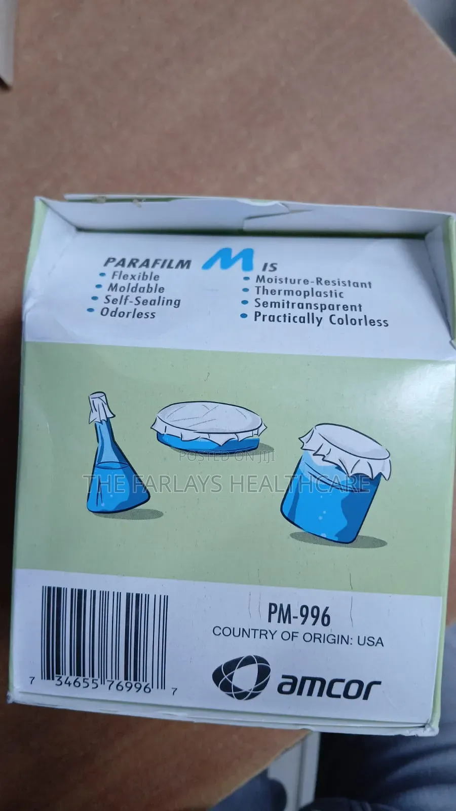 Laboratory Parafilm 38.1m ||Parafilm