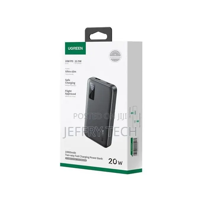 Ugreen 10000mah 20w Two-Way Fast Charging Power Bank Pb311