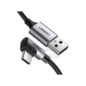 Ugreen Usb-a to Right Angle Usb-C 18w Quick Charge Cable