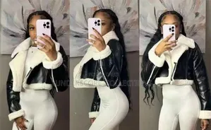 Fluffy Ladies Leather Jackets