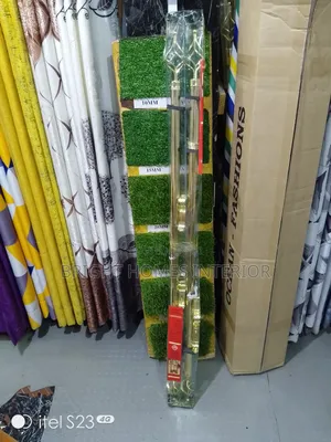 Gold 2m Double Imported Curtain Rod