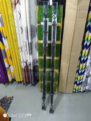 2m Black Single Rod Available