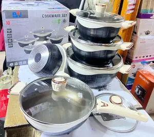 10pcs Ceramic Coating Cookware Set