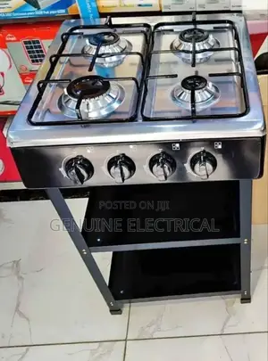 Ramtons Cooker 4 Burner Stainless Steel With Stand Rg/547