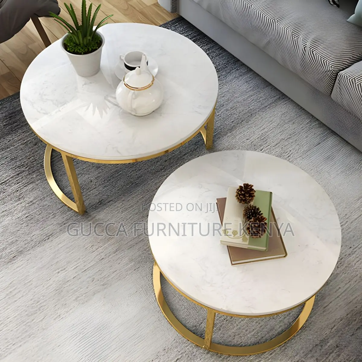 Coffee Tables: Office Frame Glam Simple Coffee Table