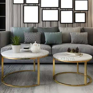 Coffee Tables: Office Frame Glam Simple Coffee Table