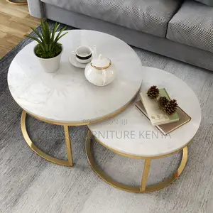 Coffee Tables: Office Frame Glam Simple Coffee Table