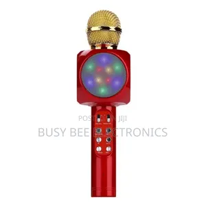 Portable Karaoke Speaker Kid Mic With Led Lights
