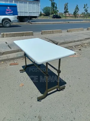Restaurant Table, 4 Ft by 2 Ft, White