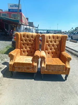 2 Pedicure Seats or Armchairs, 2 Pieces Gold.