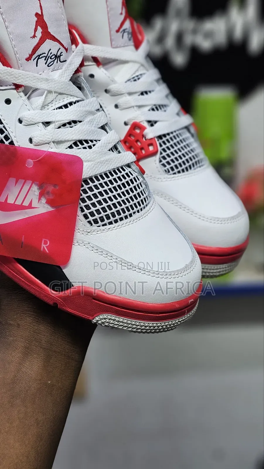 Jordan 4 Fire Red Unisex Sneakers