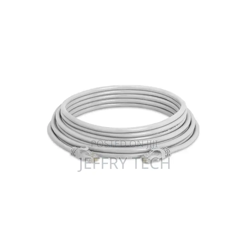 Cat6 Clad Aluminium Ethernet Patch Cable - 5m - Light Grey