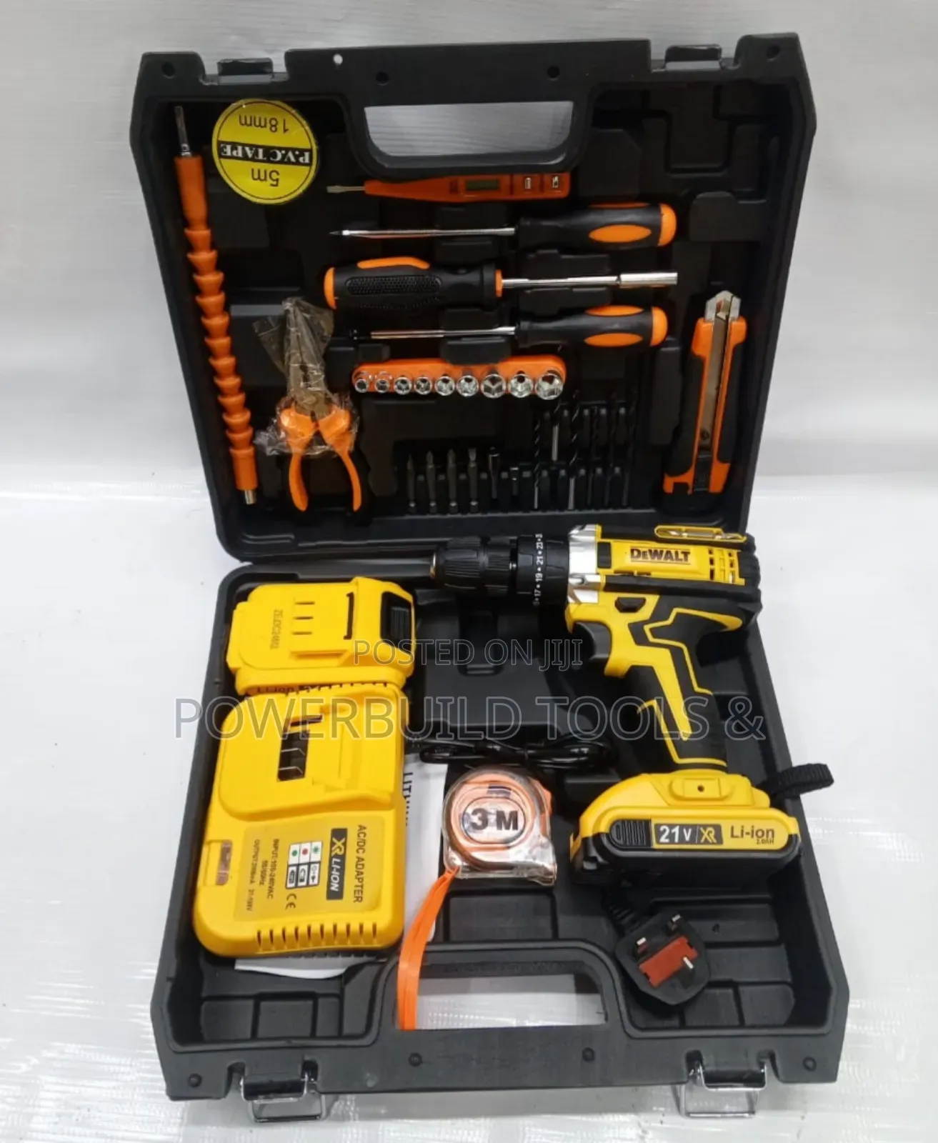 Dewalt Cordless Drill 21v With 2 Batteries