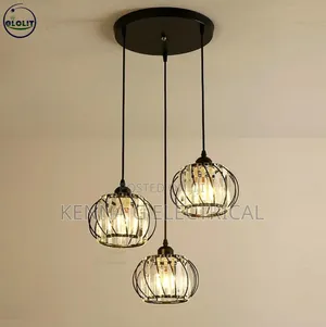Led Gold Black Ceiling Modern Glass Pendant Light Chandelier