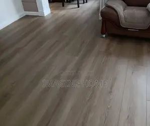 Brown Mkeka Wa Mbao Floor Decoration