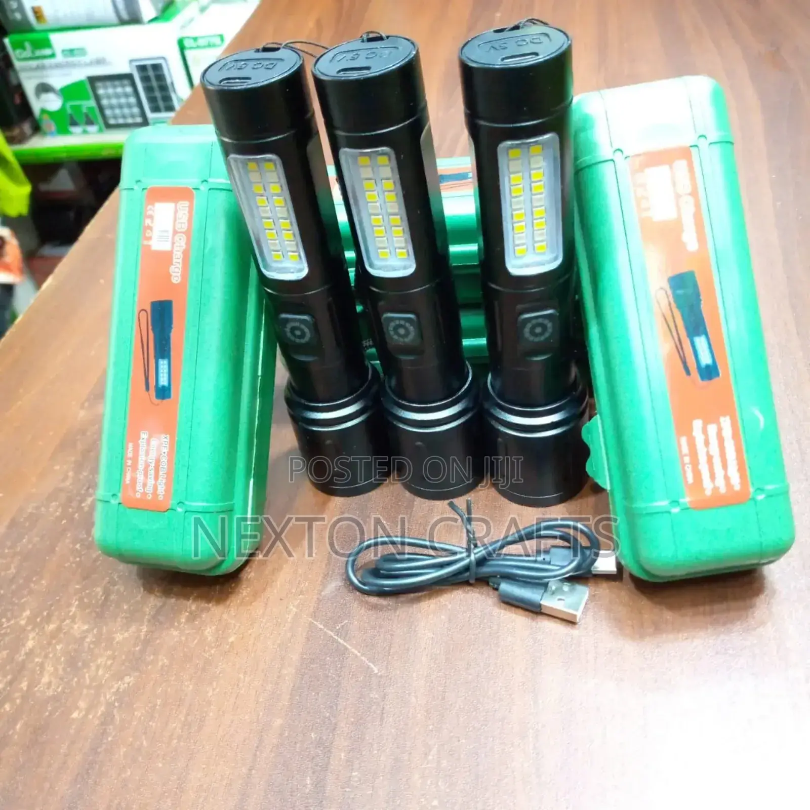 Metallic Torch Flashlight With Casing