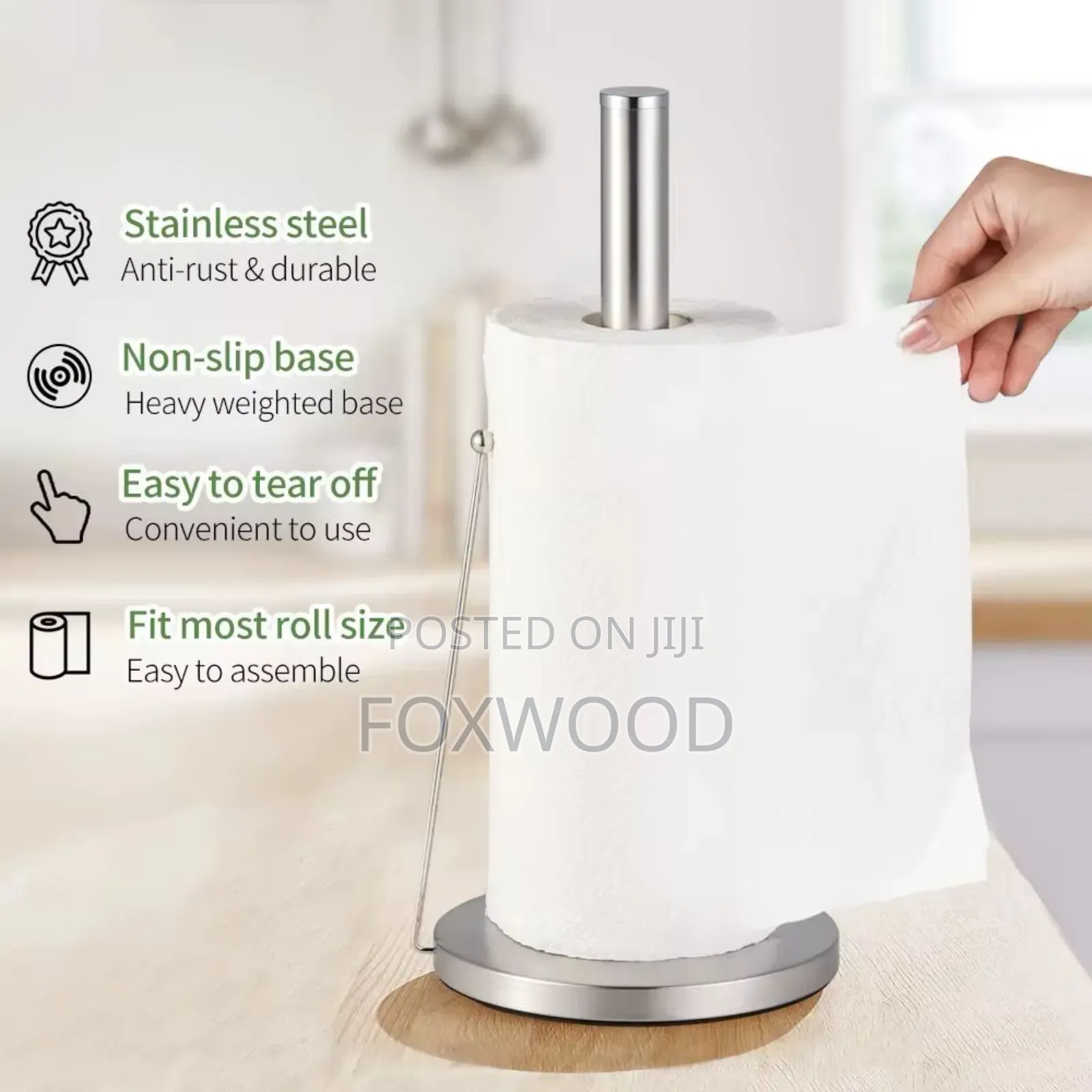 Stainless Steel Rustfree Paper Towel Holder